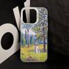 Claude Monet Impressionism Painter Silver Inside Phone Case For iPhone 17 16 15 14 11 12 13 Pro Max Plus X XR XS Max Colored