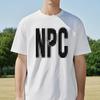 Summer Fashion Creative Print Letter NPC Tshirts Casual Mens Soft and Breathable Tshirts Round Neck Short Sleeved Tshirt