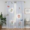 Bear Home Interior Curtains for Camera Partition Modern Living Room Curtains 2 Pieces Shades Window Curtain Tulle for Bedroom