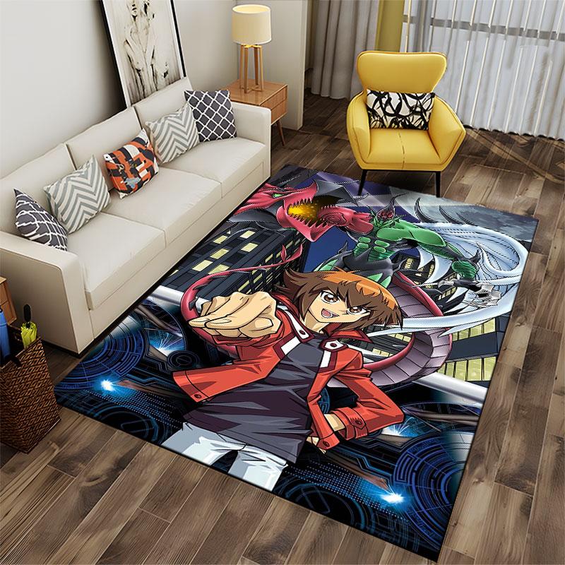 Anime Hero with Dragons suitable as a non-slip mat for the living room or bedroom sofa