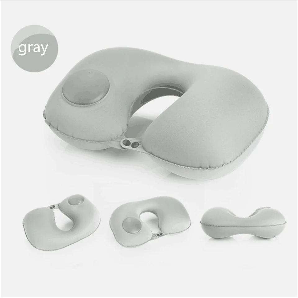 

Подушки для сна в самолете Подушка для поддержки шеи Подушка для путешествий Подушки для шейного сна Воздушная подушка Cuscino Collo Aereo 28 X 40cm серый