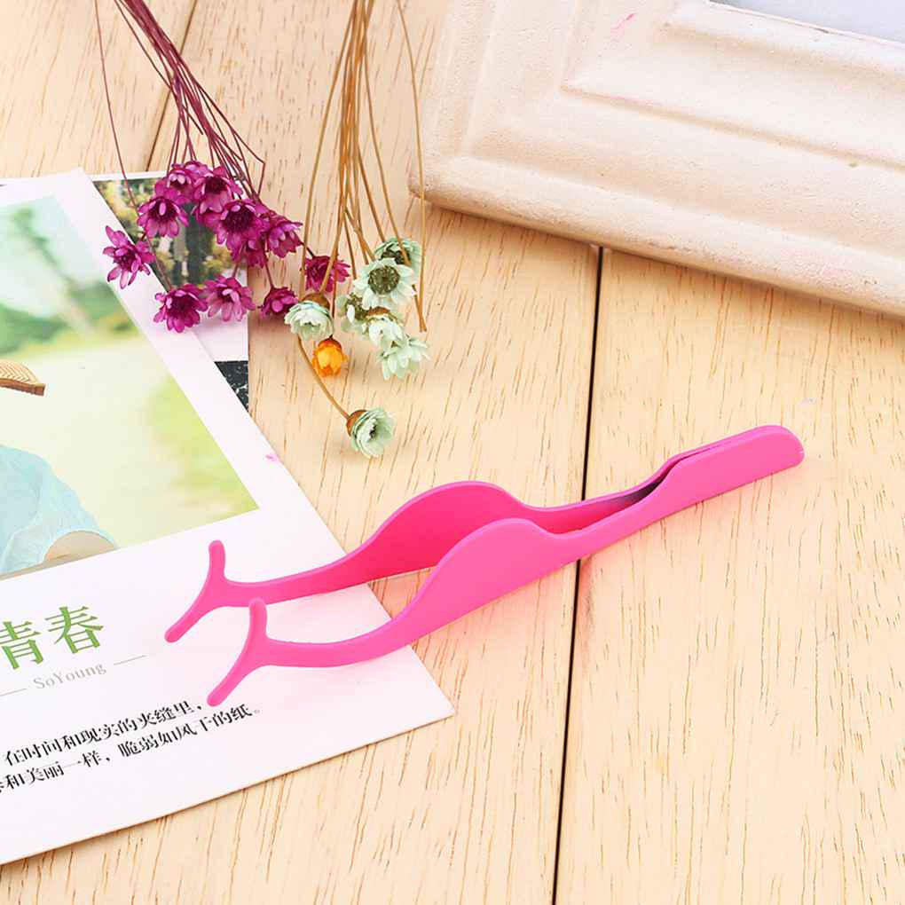 Multi-function False Eyelash Curler Tweezers Artificial Eyelashes Extension Applicator Tool