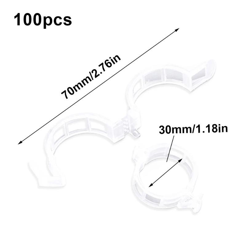 Reusable Plastic Plant Support Clips Garden Vine Strapping Fixing Clip for Climbing Tomato Grape Vegetables Stalk Holders Buckle