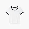 EICHITOO Women's 2026 Summer Colorblock Round Neck T-Shirt