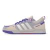 adidas Neo 100Db Leder Rutschfest Langlebig Leicht Low Top Skateschuhe Damen Skateschuhe Lila Weiß HQ4550