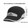 Versatile Casual Baseball Cap Adjustable Soft Top Quick-Dry Hat Breathable Embroidered Sun Visor Cap Unisex