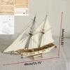 DIY Ship Assembly Model Kits Wooden Sailing Boat Scale Model Decoration Toys Gifts for Kids Adults
