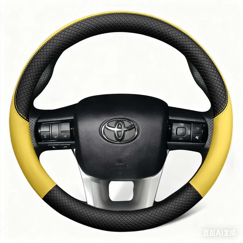 Car Steering Wheel Cover Artificial Leather For Toyota Fortuner Hilux 2015-2021 Steering-Wheel Cover Wrap Auto Interior