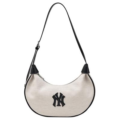 New York Yankees Vintage Atmosphere Embossed Patch Shoulder Bag Unisex Shoulder Bag White 3ABQB016N-50IVS