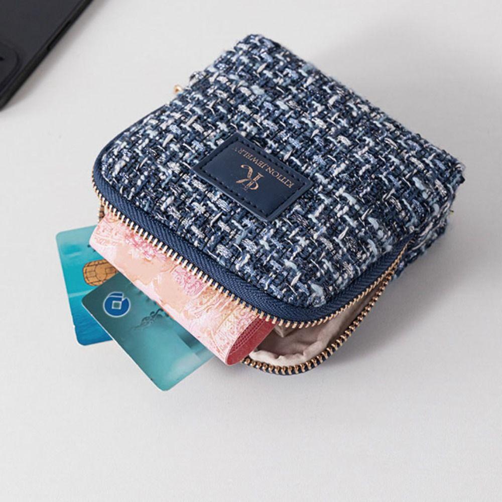 Earrings Rings Jewelry Packing Bag Multi-layer Velvet Jewelry Holder Jewelry Storage Bag  Gift