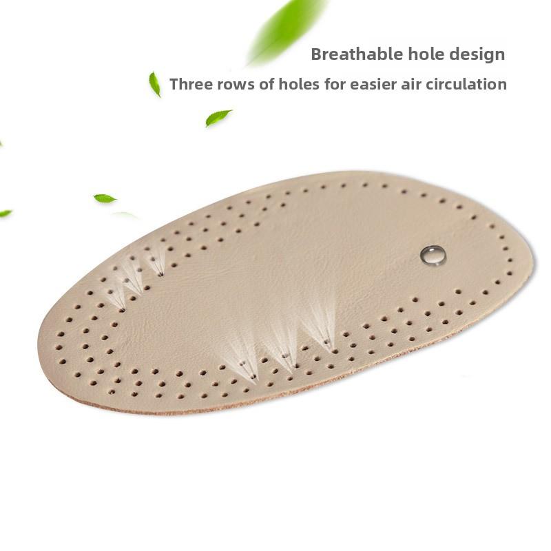 Soletta in Pelle di Mucca per Avampiede da Donna per Tacchi Alti, Anti-Dolore, Antiscivolo, Mezza Misura, Super Morbida, Comoda