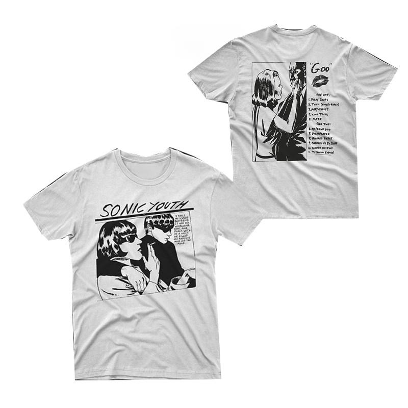 ZX SONIC YOUTH Sonic Youth Band Rock Punk Casual TShirt Mens and Womens Luxury Band Brand Top