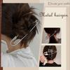 Shark Clip Design Large Pin Metal Hairpin Back Of Head Grab Clip