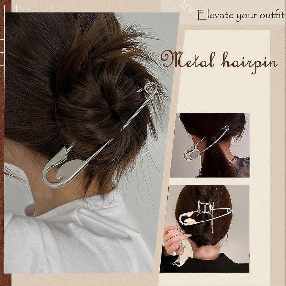 Shark Clip Design Large Pin Metal Hairpin Back Of Head Grab Clip