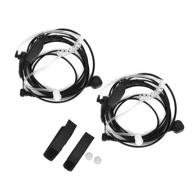 Auriculares con micrófono y vibración de garganta para walkie-talkie de 2,5 mm para Motorola CB TLKR T80 T60 T5 T7