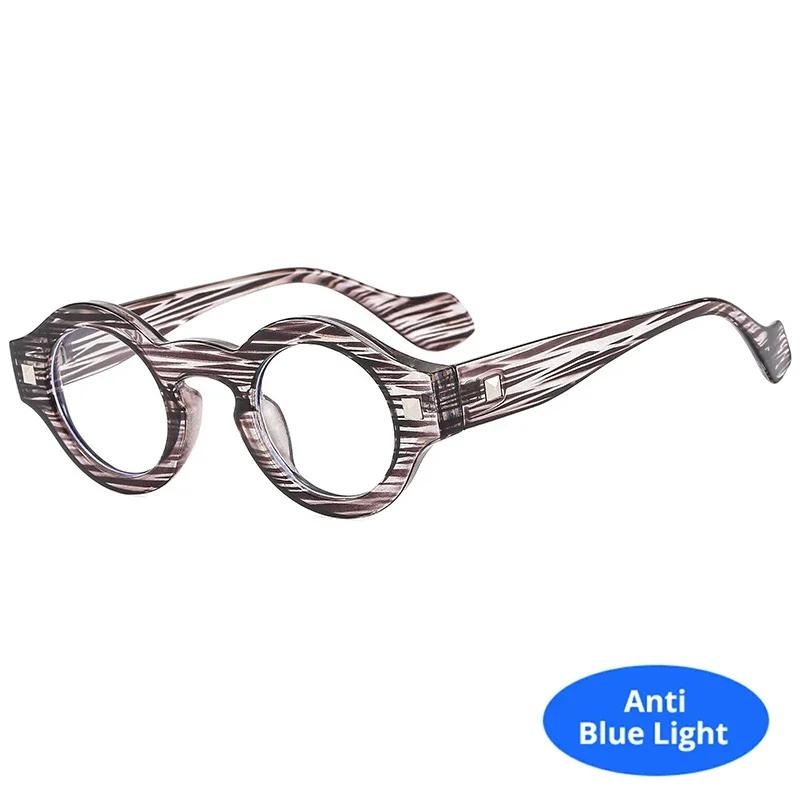 Vintage Rivet Small Round Sunglasses Women Men Metal Hinge Glasses Frame Grey Transparent Shades Outdoor Eyewear