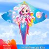 Weifang Mermaid Kite for Kids & Adults – Easy-Fly Cartoon Design with Line Reel