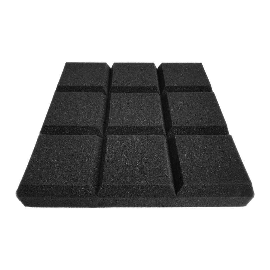 6pcs 12*12*2inch Studio Sound Insulation Foam for Studio KTV Broadcast Family Theater