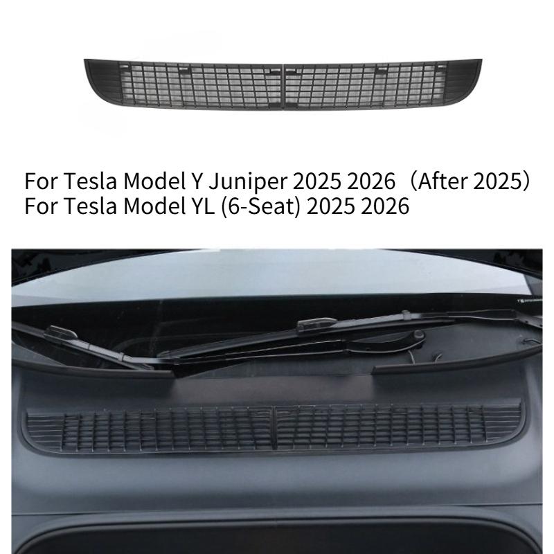 Front Grill Mesh Insert for Tesla Model Y Juniper Model YL 2025 2026 Bumper Air Inlet Vent Grille Cover Trim Anti-insect Net
