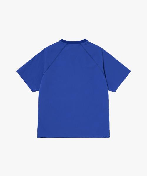 GOALSTUDIO Air Through Short Sleeve Wind Pullover-Blue