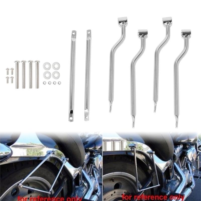 Heavy Duty Motorcycle Gear Luggage Frame Support Bracket Holder Reinforced Iron Structure For Multiple Saddlebag Styles
