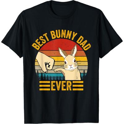 Best Bunny Dad Ever Rabbit Lover Father Pet Rabbit T-Shirt