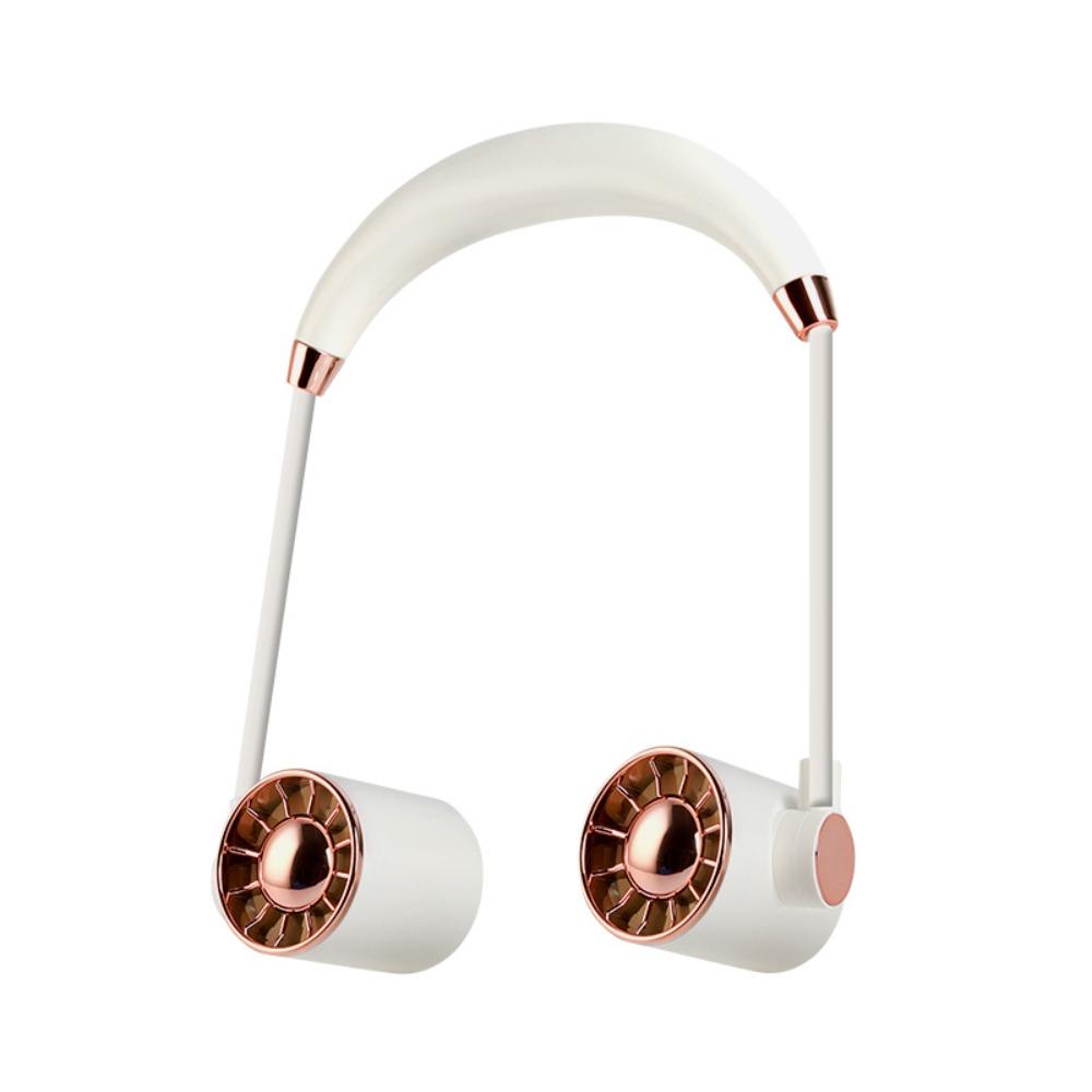 

3-speed Hanging Neck Fan Mini Air Conditioner Multifunctional Wearable Fan Outdoors белый