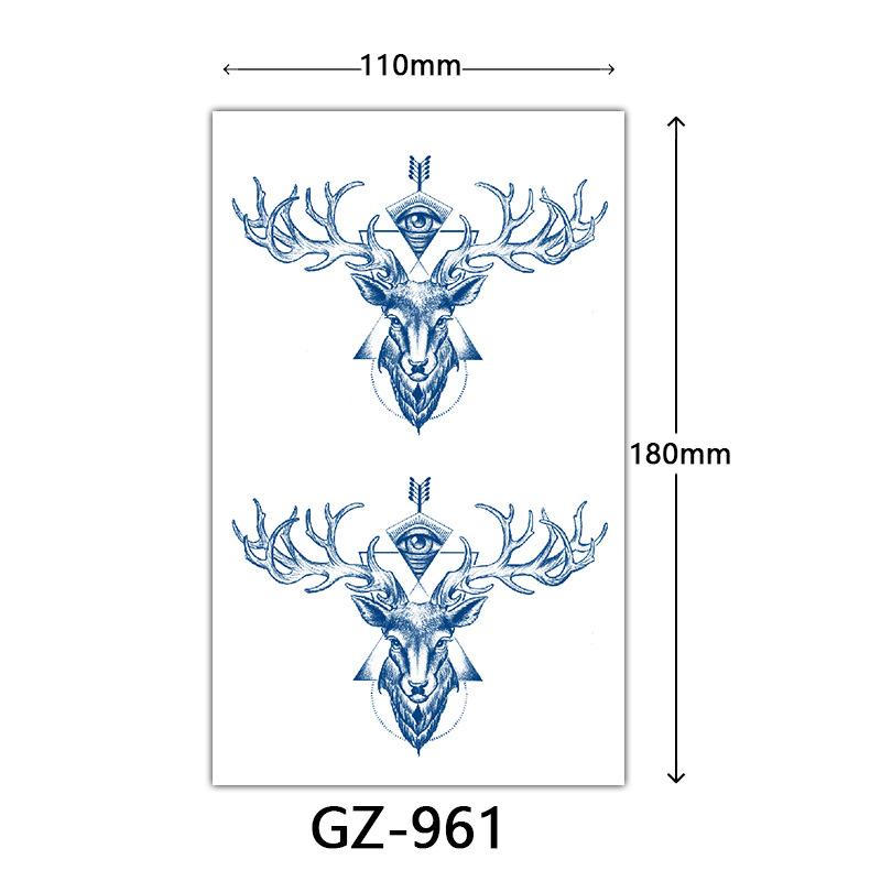Juice Tattoo Stickers, Herbal Tattoo Stickers, Semi-Permanent English Letter Tattoo Stickers Tattoo