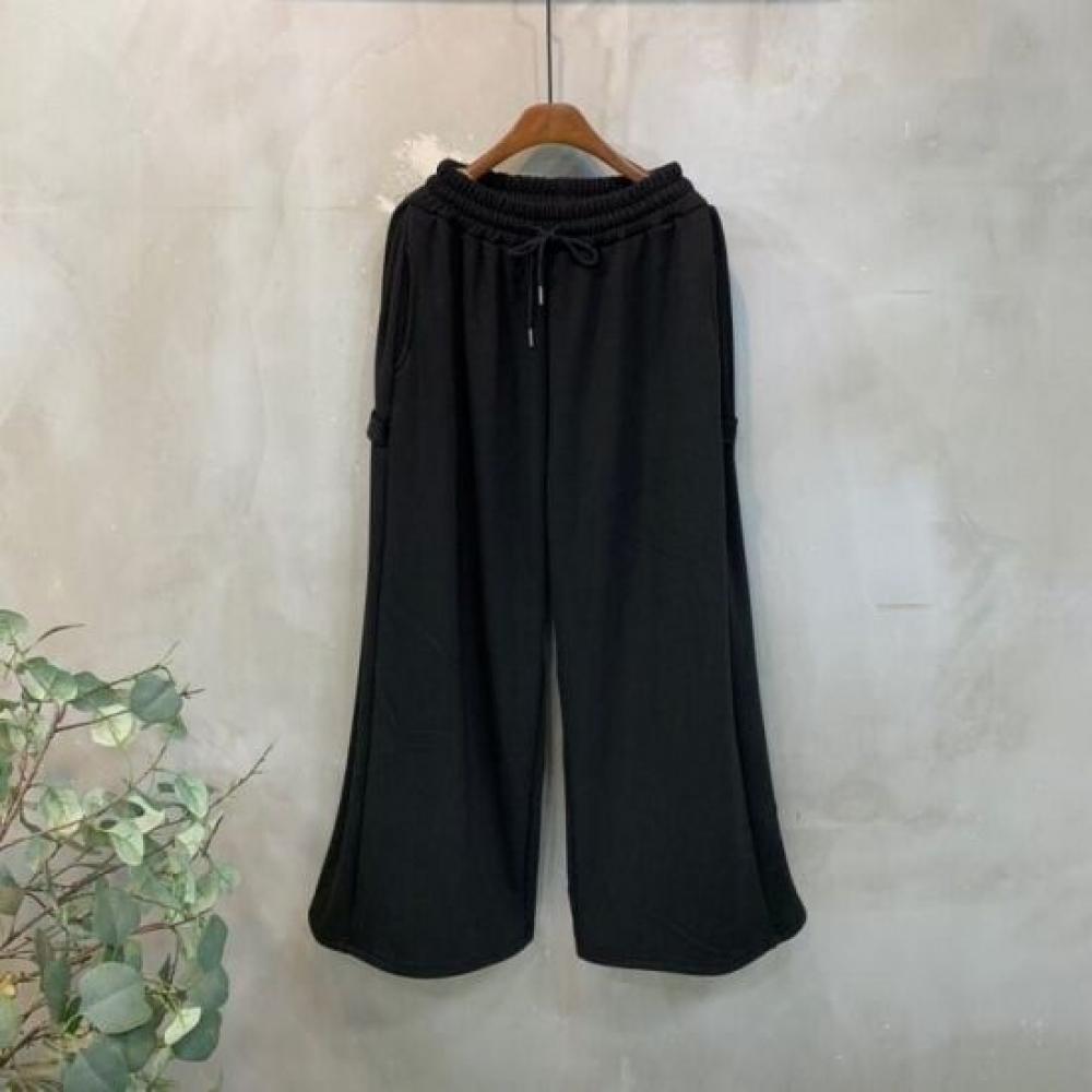 C S In The Room Hano mInk lInIng Side pIntuCk bandIng Wide pantS 2Color
