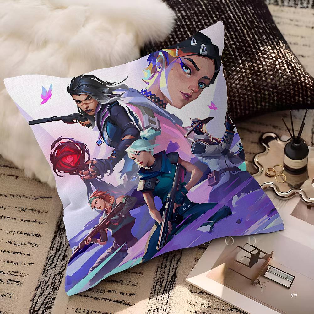 Hot Games V-Valorants Pillow Cover Design Cushion Cover Decor Holiday Decorati