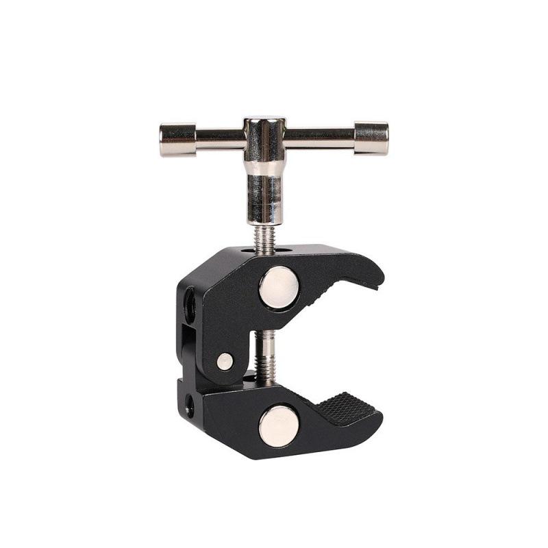 Heavy-Duty Metal Crab Clamp with CNC Magic Arm for Photography, Bikes, and Motorcycles
