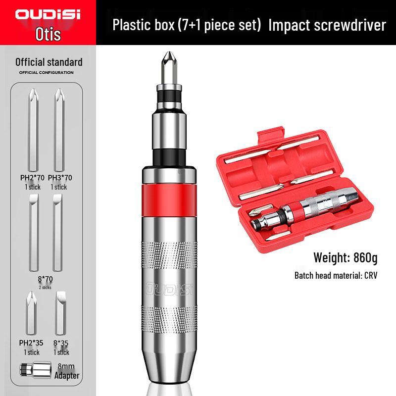 Multifunctional Cross Impact Bit Set & Screwdriver with Round Head Drill Bits
