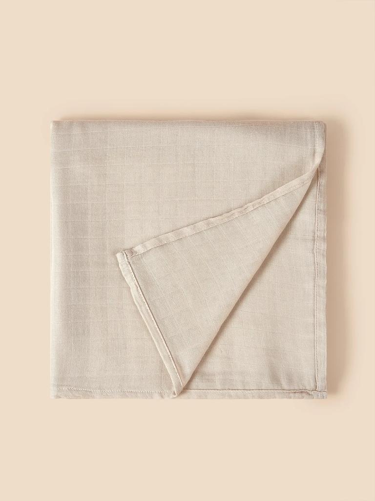 Baby Swaddle Bamboo Cotton Blanket Wrap Gauze Feeding Scraf Burp Cloths Bath Towel Baby Swaddle Small Size Solid Color BabyStuff