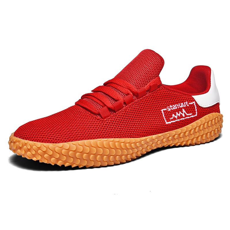 Spring And Summer Mesh Shoes Sports Casual Shoes Men's Trendy Shoes Breathable Mesh Panel Shoes Men's White Soft Sole Mesh Shoes