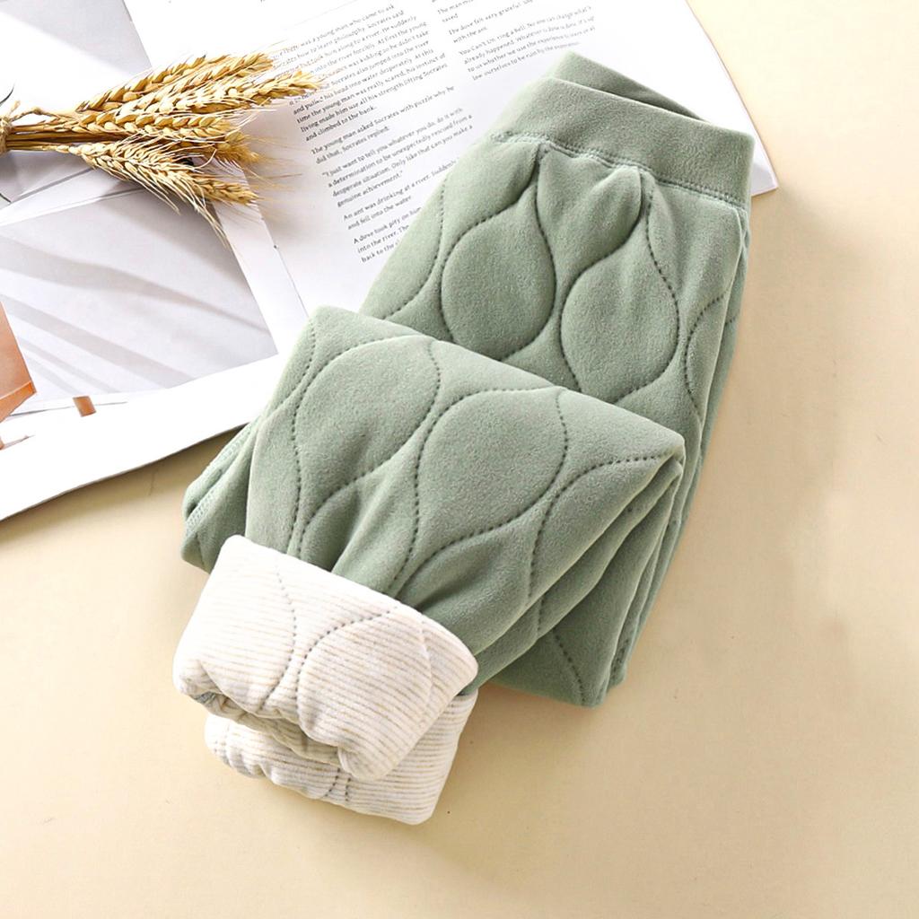 Children's Cotton Pants Three-layer Thickened Winter Boys and Girls Liner Bottoming Warm Pants Children's Pants