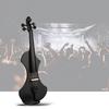 NAOMI V1 Serie 4/4 Elektrische Violine in voller Größe, handgeschnitzter Violinenkorpus aus Massivholz mit Brasilholz