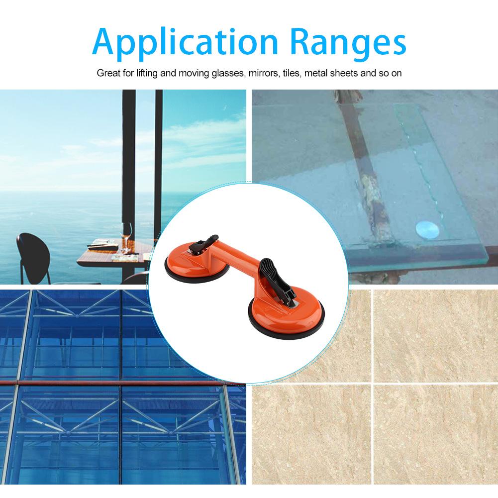 Aluminum Alloy Vacuum Suction Cup Glass Lifter Puller for Moving Glasses Tiles Mirrors (#2)