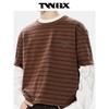 Teenie Weenie Men's Bear Contrast Stripe Short Sleeve T-Shirt