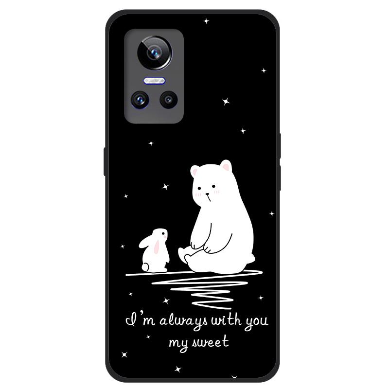 For Realme GT Neo 2 5G Case TPU Silicone Soft Cartoon Clear Case for Realme GT Neo 2 3 Neo3 Phone Cover Neo2T Transparent Coque
