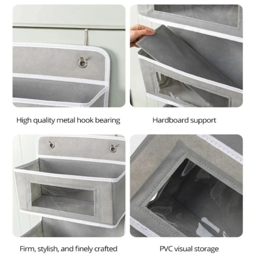 Simple Style Large Capacity Storage Multi-pocket Design Multi-layer Storage Entrance Style