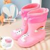 Cartoon Kids' Waterproof Non-Slip Rubber Rain Boots for Toddlers & Children