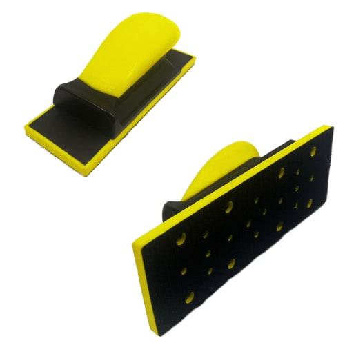 ROOOCYY Putty Sanding Block with Sandpaper for Polishing, Sheet Metal, Painting, Repair, Grinding, and Dust Collection (Flat Surfaces)