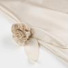 Spring and summer French design high-end three-dimensional rose decoration temperament sexy backless swinging neck dress