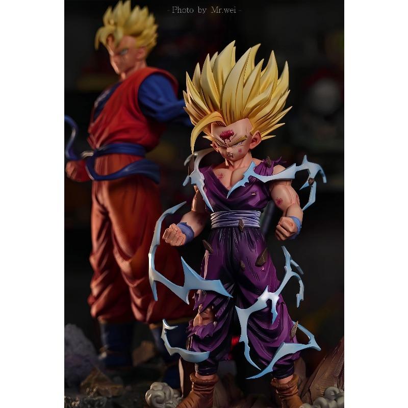 Anime 25Cm Figure Son Gohan Action Figures Double-Headed Gohan Figurine Pvc Doll Statue Collection Models Toys Gifts