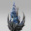 22cm/8.7 Inch Monster Hunter Kirin Figure Elder Dragon Game GK Ice Blue Unicorn Statue Desktop Ornament Collect Model Toy Gifts