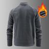 Polar Fleece Pullover: European & American Winter Sweatshirt, Elastic Casual Sports Top with Velvet Base Layer