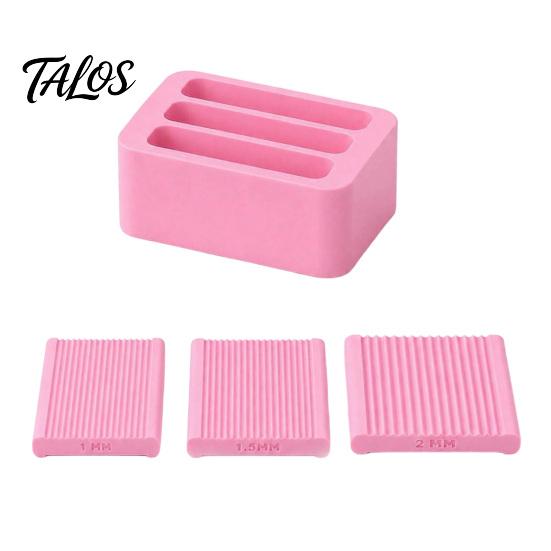 DIY Clay Crafting Tools 3Pcs 1/1.5/2MM Mini Polymer Bead Maker, Strip Rolling Mold, Roller Tool Beads Shaping for Jewelry Making Bracelet Necklace