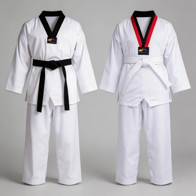 Breathable Cycling Jersey Taekwondo Training Uniform Short Long Sleeve Suit Adults Kids Competition Embroidery Custom