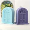 New Window Candle Silicone Mold European Style Church Windows Scented Candle DIY Making Retro Doors Plaster Resin Home Crafts