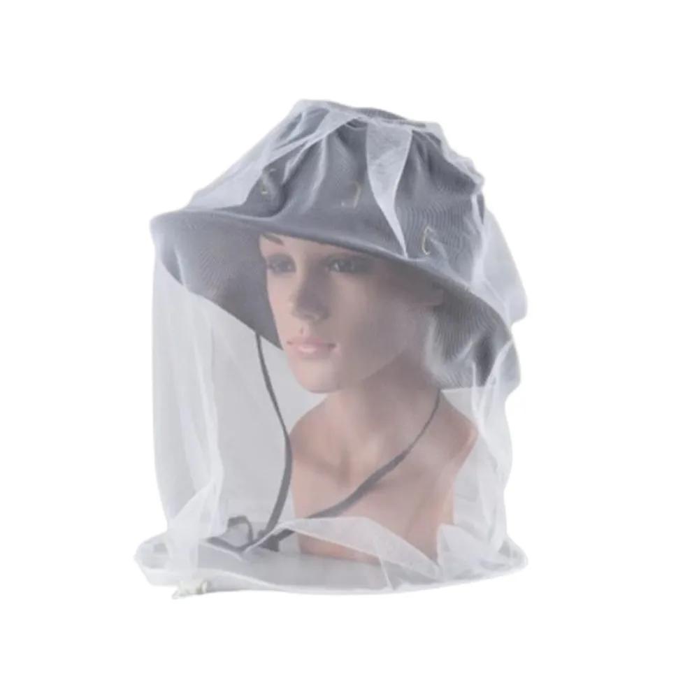 Outdoor Mosquito Head Cover Mesh Net Face Protector Cap Gardening Hat Bee Insect-proof Hat for Travel Hiking Camping Fishing Cap